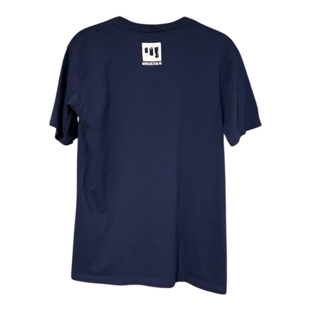 Y2K Bundle of 2 Stedman Graphic Tees Short Sleeve Crewneck Medium Navy Blue - Picture 3 of 6